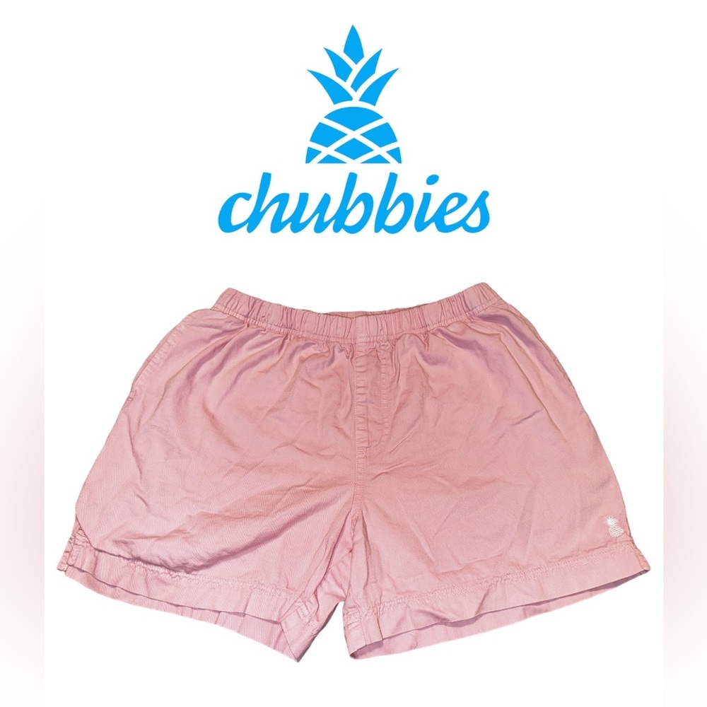 Men’s- Chubbies- Light Pink “Easy Shorts”- Sz M- EUC